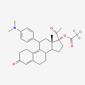 molecular formula C30H37NO4 B590510 醋酸乌利司他 D3 CAS No. 1621894-62-9