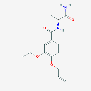 4-(allyloxy)-N-[(1R)-2-amino-1-methyl-2-oxoethyl]-3-ethoxybenzamide