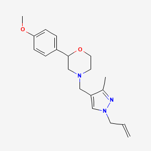 4-[(1-allyl-3-methyl-1H-pyrazol-4-yl)methyl]-2-(4-methoxyphenyl)morpholine