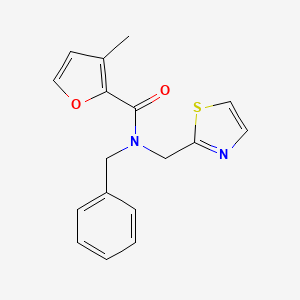 N-benzyl-3-methyl-N-(1,3-thiazol-2-ylmethyl)-2-furamide
