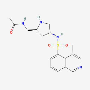 N-[[(2S,4R)-4-[(4-methyl-5-isoquinolinyl)sulfonylamino]-2-pyrrolidinyl]methyl]acetamide