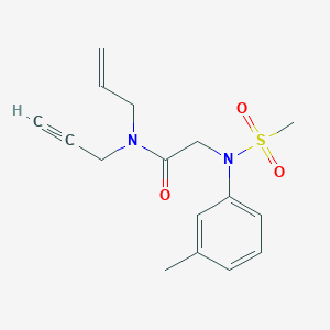 molecular formula C16H20N2O3S B5905172 N-allyl-2-[(3-methylphenyl)(methylsulfonyl)amino]-N-prop-2-yn-1-ylacetamide 