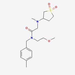 2-[(1,1-dioxidotetrahydro-3-thienyl)(methyl)amino]-N-(2-methoxyethyl)-N-(4-methylbenzyl)acetamide