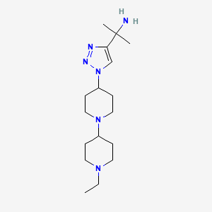 2-[1-(1'-ethyl-1,4'-bipiperidin-4-yl)-1H-1,2,3-triazol-4-yl]propan-2-amine
