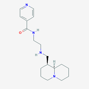 N-(2-{[(1S,9aR)-octahydro-2H-quinolizin-1-ylmethyl]amino}ethyl)isonicotinamide