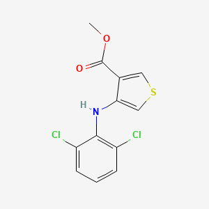 molecular formula C12H9Cl2NO2S B590526 4-(2,6-Dichloroanilino)-3-thiophenecarboxylic Acid Methyl Ester CAS No. 72888-20-1