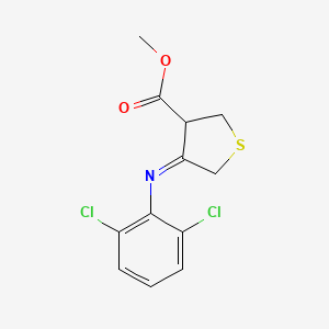 Methyl 4-(2,6-dichlorophenyl)iminothiolane-3-carboxylate