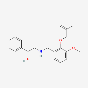 molecular formula C20H25NO3 B5905284 2-({3-methoxy-2-[(2-methylprop-2-en-1-yl)oxy]benzyl}amino)-1-phenylethanol 