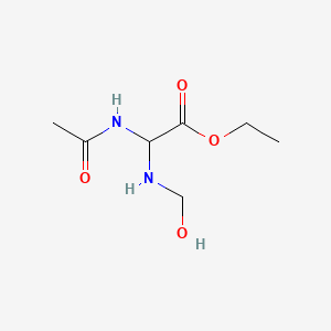 Ethyl acetamido[(hydroxymethyl)amino]acetate