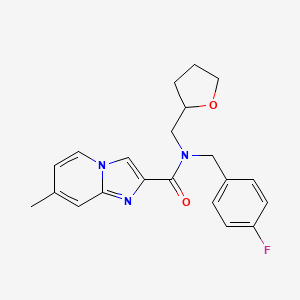N-(4-fluorobenzyl)-7-methyl-N-(tetrahydrofuran-2-ylmethyl)imidazo[1,2-a]pyridine-2-carboxamide
