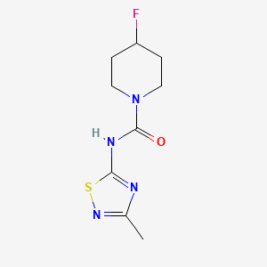 4-fluoro-N-(3-methyl-1,2,4-thiadiazol-5-yl)piperidine-1-carboxamide