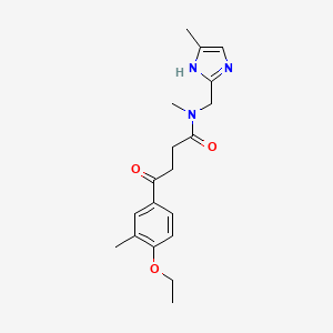 4-(4-ethoxy-3-methylphenyl)-N-methyl-N-[(4-methyl-1H-imidazol-2-yl)methyl]-4-oxobutanamide