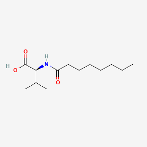 molecular formula C13H25NO3 B590540 N-Octanoyl-L-valine CAS No. 133849-27-1