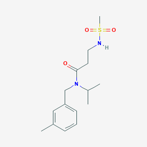 N-isopropyl-N-(3-methylbenzyl)-3-[(methylsulfonyl)amino]propanamide