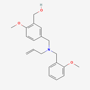 molecular formula C20H25NO3 B5905472 (5-{[allyl(2-methoxybenzyl)amino]methyl}-2-methoxyphenyl)methanol 