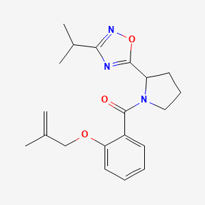 molecular formula C20H25N3O3 B5905476 3-isopropyl-5-(1-{2-[(2-methylprop-2-en-1-yl)oxy]benzoyl}pyrrolidin-2-yl)-1,2,4-oxadiazole 