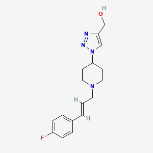 molecular formula C17H21FN4O B5905528 (1-{1-[(2E)-3-(4-fluorophenyl)prop-2-en-1-yl]piperidin-4-yl}-1H-1,2,3-triazol-4-yl)methanol 