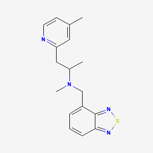 molecular formula C17H20N4S B5905542 (2,1,3-benzothiadiazol-4-ylmethyl)methyl[1-methyl-2-(4-methylpyridin-2-yl)ethyl]amine 