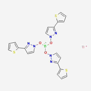 molecular formula C21H15BN6O3S3Tl B590560 Hydrotris(3-(2-thienyl)pyrazol-1-YL)borate thallium salt CAS No. 134030-71-0
