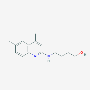 4-[(4,6-dimethylquinolin-2-yl)amino]butan-1-ol