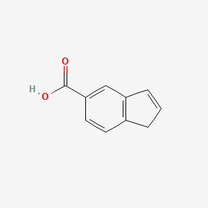 molecular formula C10H8O2 B590561 1H-Indene-5-carboxylic acid CAS No. 132041-35-1