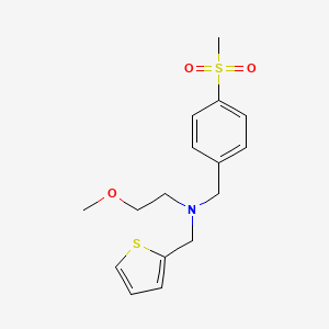 (2-methoxyethyl)[4-(methylsulfonyl)benzyl](2-thienylmethyl)amine