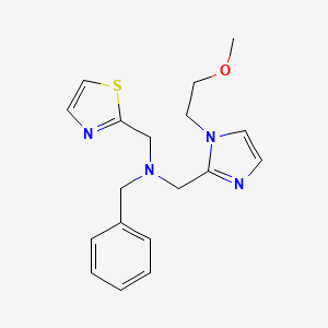 N-benzyl-1-[1-(2-methoxyethyl)-1H-imidazol-2-yl]-N-(1,3-thiazol-2-ylmethyl)methanamine