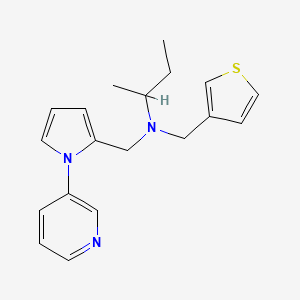 N-[(1-pyridin-3-yl-1H-pyrrol-2-yl)methyl]-N-(3-thienylmethyl)butan-2-amine
