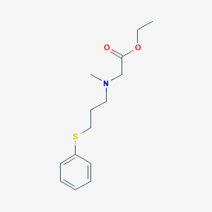 ethyl {methyl[3-(phenylthio)propyl]amino}acetate