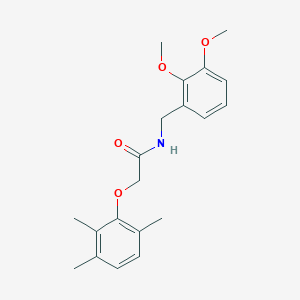 molecular formula C20H25NO4 B5905676 N-(2,3-dimethoxybenzyl)-2-(2,3,6-trimethylphenoxy)acetamide 
