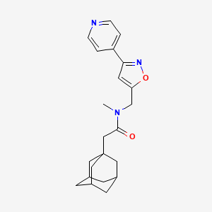 molecular formula C22H27N3O2 B5905771 2-(1-adamantyl)-N-methyl-N-[(3-pyridin-4-ylisoxazol-5-yl)methyl]acetamide 