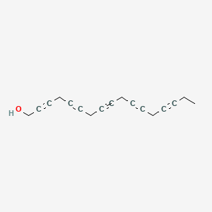 molecular formula C17H16O B590578 Heptadeca-2,5,8,11,14-pentayn-1-ol CAS No. 93318-79-7