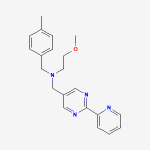 (2-methoxyethyl)(4-methylbenzyl)[(2-pyridin-2-ylpyrimidin-5-yl)methyl]amine