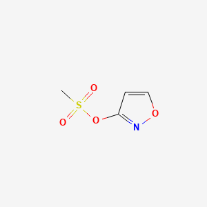 molecular formula C4H5NO4S B590582 1,2-Oxazol-3-yl methanesulfonate CAS No. 129235-19-4