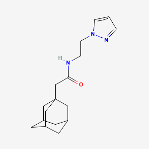 2-(1-adamantyl)-N-[2-(1H-pyrazol-1-yl)ethyl]acetamide