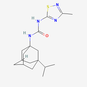 molecular formula C17H26N4OS B5905846 N-(3-isopropyl-1-adamantyl)-N'-(3-methyl-1,2,4-thiadiazol-5-yl)urea 