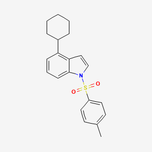 molecular formula C21H23NO2S B590588 4-Cyclohexyl-1-(4-methylphenylsulfonyl)indole CAS No. 129667-02-3