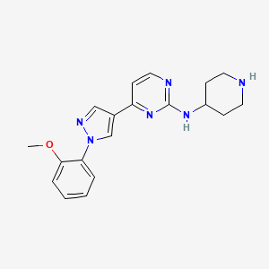 4-[1-(2-methoxyphenyl)-1H-pyrazol-4-yl]-N-4-piperidinyl-2-pyrimidinamine hydrochloride