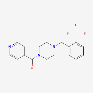 1-isonicotinoyl-4-[2-(trifluoromethyl)benzyl]piperazine