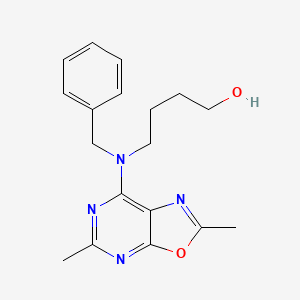 4-[benzyl(2,5-dimethyl[1,3]oxazolo[5,4-d]pyrimidin-7-yl)amino]butan-1-ol