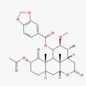 molecular formula C30H36O10 B590594 Javanicin N CAS No. 132930-62-2