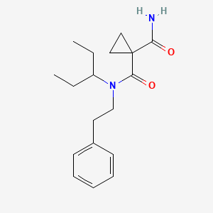 N~1~-(1-ethylpropyl)-N~1~-(2-phenylethyl)cyclopropane-1,1-dicarboxamide