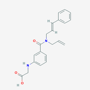 molecular formula C21H22N2O3 B5905960 {[3-({allyl[(2E)-3-phenylprop-2-en-1-yl]amino}carbonyl)phenyl]amino}acetic acid 