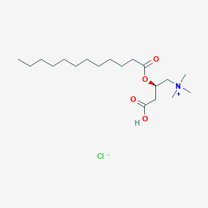 molecular formula C19H38ClNO4 B590597 Lauroyl-L-carnitine chloride CAS No. 6919-91-1