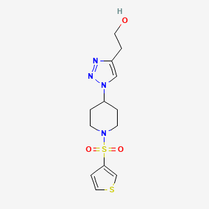 2-{1-[1-(3-thienylsulfonyl)piperidin-4-yl]-1H-1,2,3-triazol-4-yl}ethanol