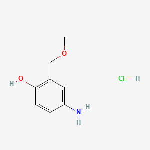 molecular formula C8H12ClNO2 B590598 2-Methoxymethyl-p-aminophenol hydrochloride CAS No. 135043-65-1