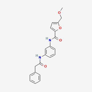 molecular formula C21H20N2O4 B5906011 5-(methoxymethyl)-N-{3-[(phenylacetyl)amino]phenyl}-2-furamide 