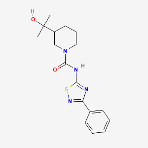 molecular formula C17H22N4O2S B5906041 3-(1-hydroxy-1-methylethyl)-N-(3-phenyl-1,2,4-thiadiazol-5-yl)piperidine-1-carboxamide 