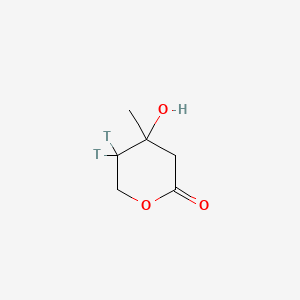 Mevalonolactone, RS-, [5-3H]