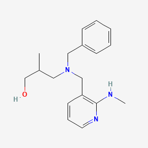 molecular formula C18H25N3O B5906086 3-(benzyl{[2-(methylamino)pyridin-3-yl]methyl}amino)-2-methylpropan-1-ol 